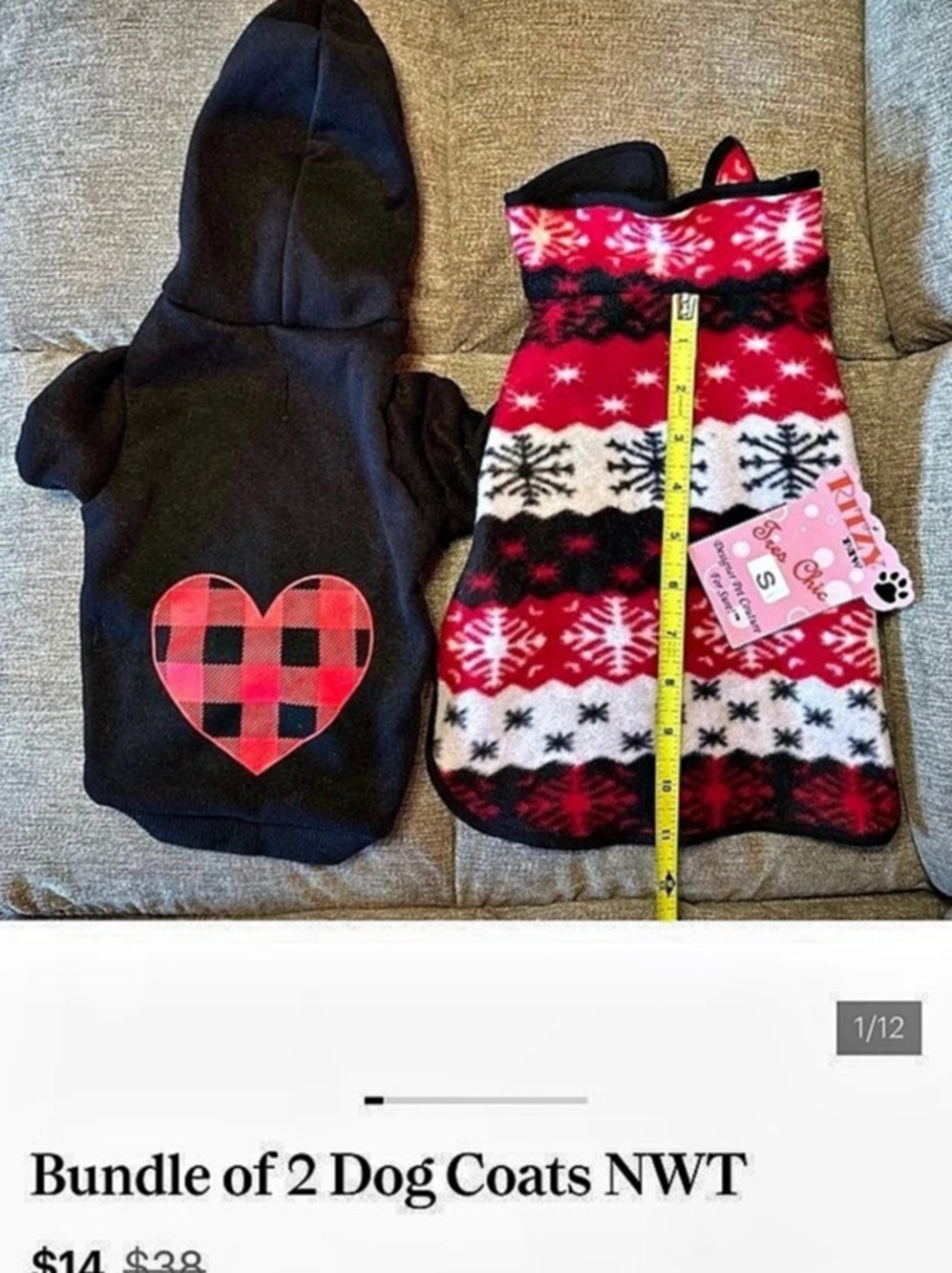 Bundle of 2 Dog Coats - NWT